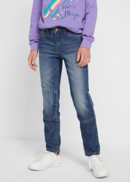 Jeans med forsterket kneparti, til jente, John Baner JEANSWEAR