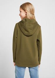 Sweatshirt med hette til jente, av økologisk bomull, bpc bonprix collection