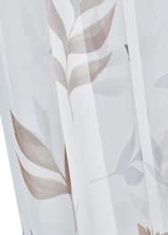Transparent gardin med blomsterprint (1-pack), bpc living bonprix collection