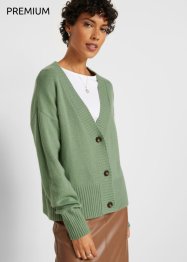Kort strikkejakke i ull med Good Cashmere Standard®-andel, bpc selection premium