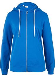 Sweatjakke med hette og stikklommer, bpc bonprix collection