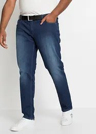 Regular Fit stretchjeans med komfortsnitt, Tapered, bonprix