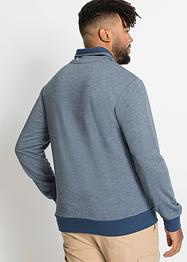 Sweatshirt med resirkulert polyester og sjalskrage, bpc bonprix collection