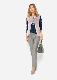 Trendy vest i fuskepels, bonprix