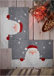 Spisebrikker med julemotiv (2-pack), bpc living bonprix collection