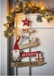 Dekorasjon med julehilsen til å henge på veggen, bpc living bonprix collection