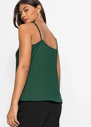 Jerseytopp med paljetter av myk viskosemiks, bonprix