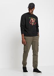 Sweatshirt med julemotiv av resirkulert polyester, Loose Fit, RAINBOW