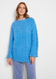 Oversized genser med flettemønster, bpc bonprix collection