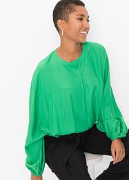 Bluse med kort knappestolpe, RAINBOW