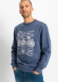 Sweatshirt med Biker-print, John Baner JEANSWEAR