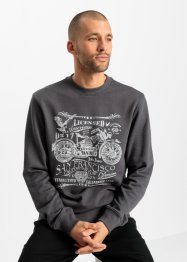 Sweatshirt med Biker-print, John Baner JEANSWEAR