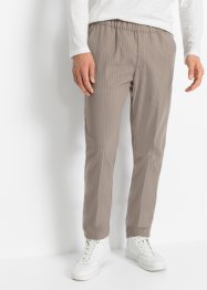 Regular fit chinos pull-on bukse med resirkulert polyester og nålestriper, tapered, RAINBOW