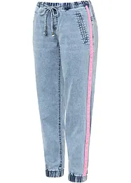 Casual jeans med kontraststriper, RAINBOW