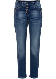 Boyfriend jeans med glidelås-detaljer, RAINBOW