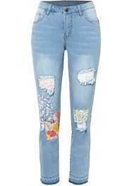 Boyfriend jeans med Patch-detaljer, RAINBOW