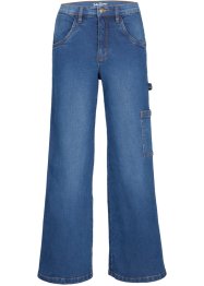 Stretchjeans, Workerjeans, Wide, High Rise, John Baner JEANSWEAR