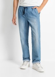 Jeans med elastisk linning Regular Fit, Straight (2-pack), John Baner JEANSWEAR
