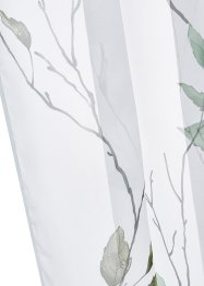 Transparent gardin med blomstertrykk (1-pack), bpc living bonprix collection