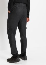 Regular fit pull on-bukse med denim-look og cargolommer, Straight, RAINBOW