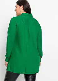 Lang bluse i lett viskose med splitt, bonprix