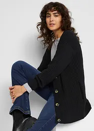 Ribbestrikket cardigan, bonprix