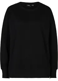 Sweatshirt med splitt i sidene, bonprix