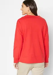 Sweatshirt med splitt i sidene, bonprix