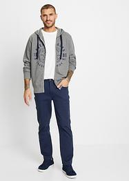 Sweat-jakke med hette og komfortsnitt, bpc bonprix collection