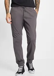 Loose Fit chinos med stretch slip on-bukse, Straight, bonprix