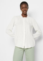 Musselin-bluse med broderi, bpc selection