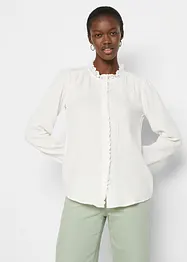 Musselin-bluse med broderi, bonprix