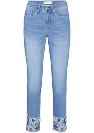 Jeans med broderi, bonprix