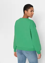 Oversized sweatshirt i myk bomullsmiks, bonprix