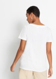 T-skjorte med print, av økologisk bomull, bonprix
