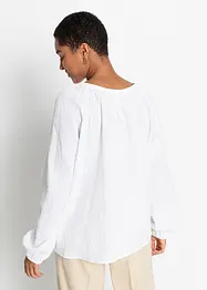 Musselinbluse i bomull, bonprix