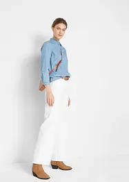 Wide Leg-jeans Mid Waist, Stretch, bonprix