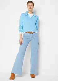 Wide Leg-jeans Mid Waist, Stretch, bonprix