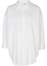 Oversized bluse av bomull med 3/4-lang arm, bonprix