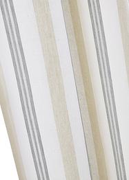 Gardinlengde med glansstriper, økologisk bomull (1-pack), bpc living bonprix collection