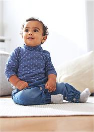 Genser med rullekrage til baby, av økologisk bomull (2-pack), bpc bonprix collection