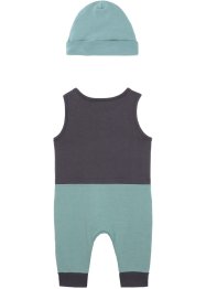 Baby jumpsuit av økologisk bomull (2-delt sett), bpc bonprix collection