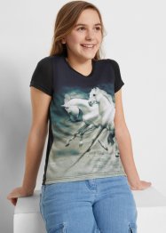 T-shirt med fototrykk, for jente, bpc bonprix collection