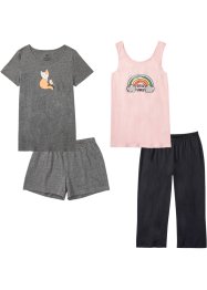 Capri-pyjamas og shorty (4-delt sett), bpc bonprix collection