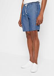 Pull on-bermuda med lyocell og lin, Loose Fit, John Baner JEANSWEAR