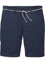 Chino-bermuda med lin og knytebånd, Regular Fit, bonprix