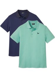 Poloshirt, kort arm (2-pack), bpc bonprix collection