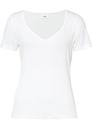 Ribbetopp med hjerteformet utringning, bpc bonprix collection