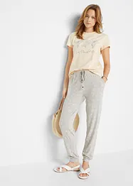Basic T-skjorte med trykk (2-pack), bonprix