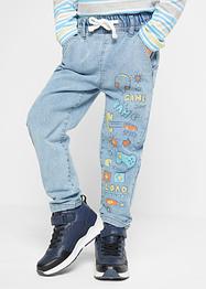Jeans med trykk til gutt, tapered, John Baner JEANSWEAR